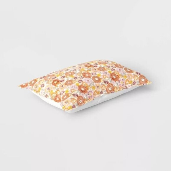 Target Room Essentials Printed Cotton Embroidery Lumbar Throw Pillow Red 2024 - Picture 3 of 9